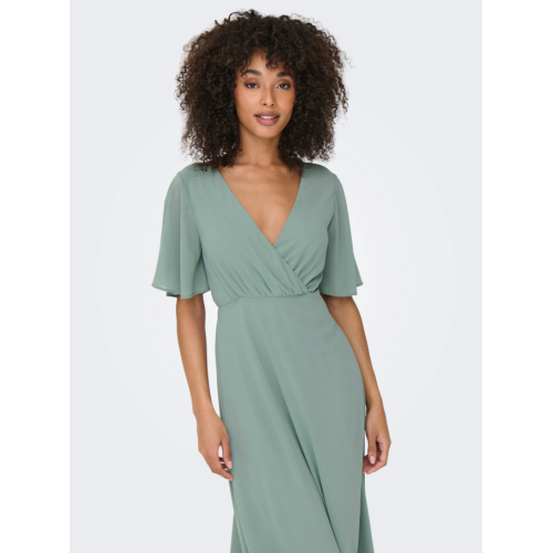 15347968 ONLSTAR LIFE S/S MIA MAXI DRESS WVN