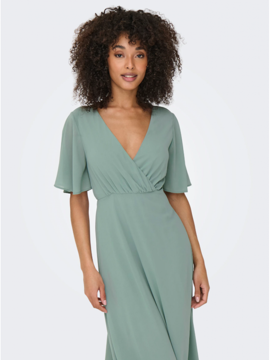 15347968 ONLSTAR LIFE S/S MIA MAXI DRESS WVN
