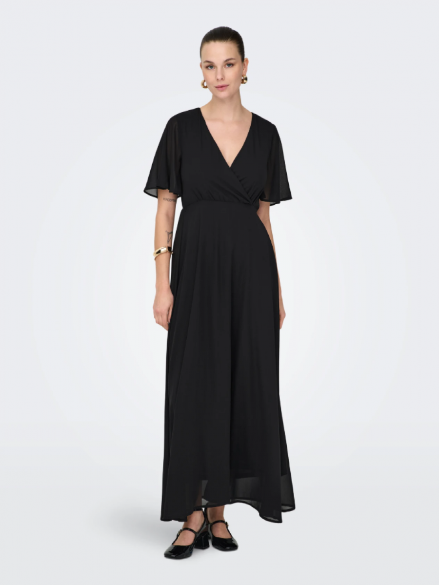 15347968 ONLSTAR LIFE S/S MIA MAXI DRESS WVN