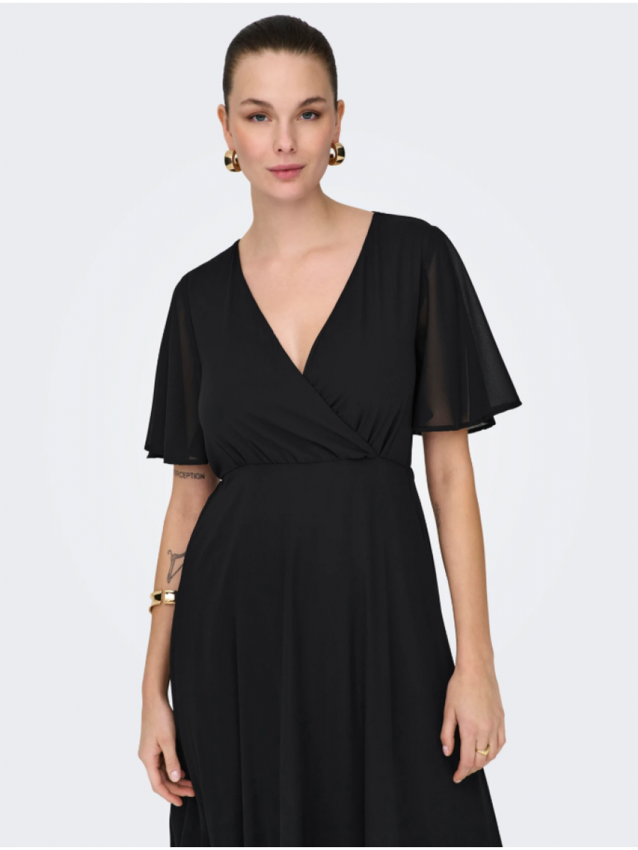 15347968 ONLSTAR LIFE S/S MIA MAXI DRESS WVN