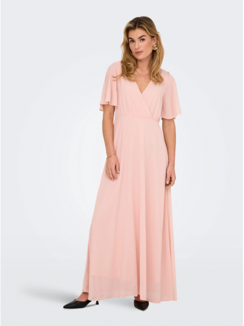 15347968 ONLSTAR LIFE S/S MIA MAXI DRESS WVN