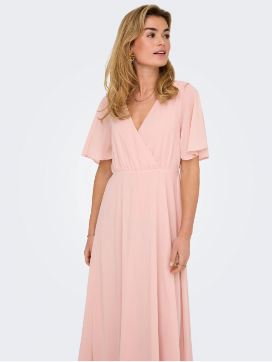 15347968 ONLSTAR LIFE S/S MIA MAXI DRESS WVN