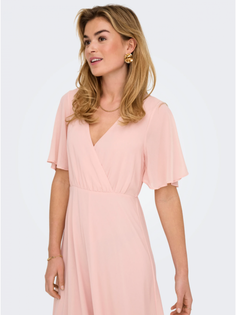 15347968 ONLSTAR LIFE S/S MIA MAXI DRESS WVN