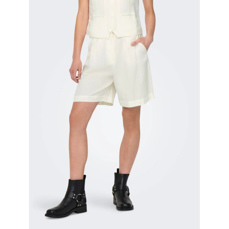 15348130 ONLWINDY LIFE HW LINEN BL SHORTS TLR