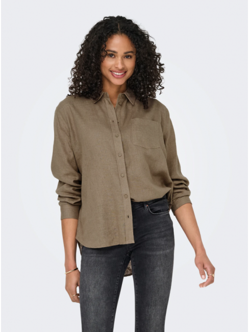 15259585 ONLTOKYO L/S LENEN BLEND SHIRT PNT