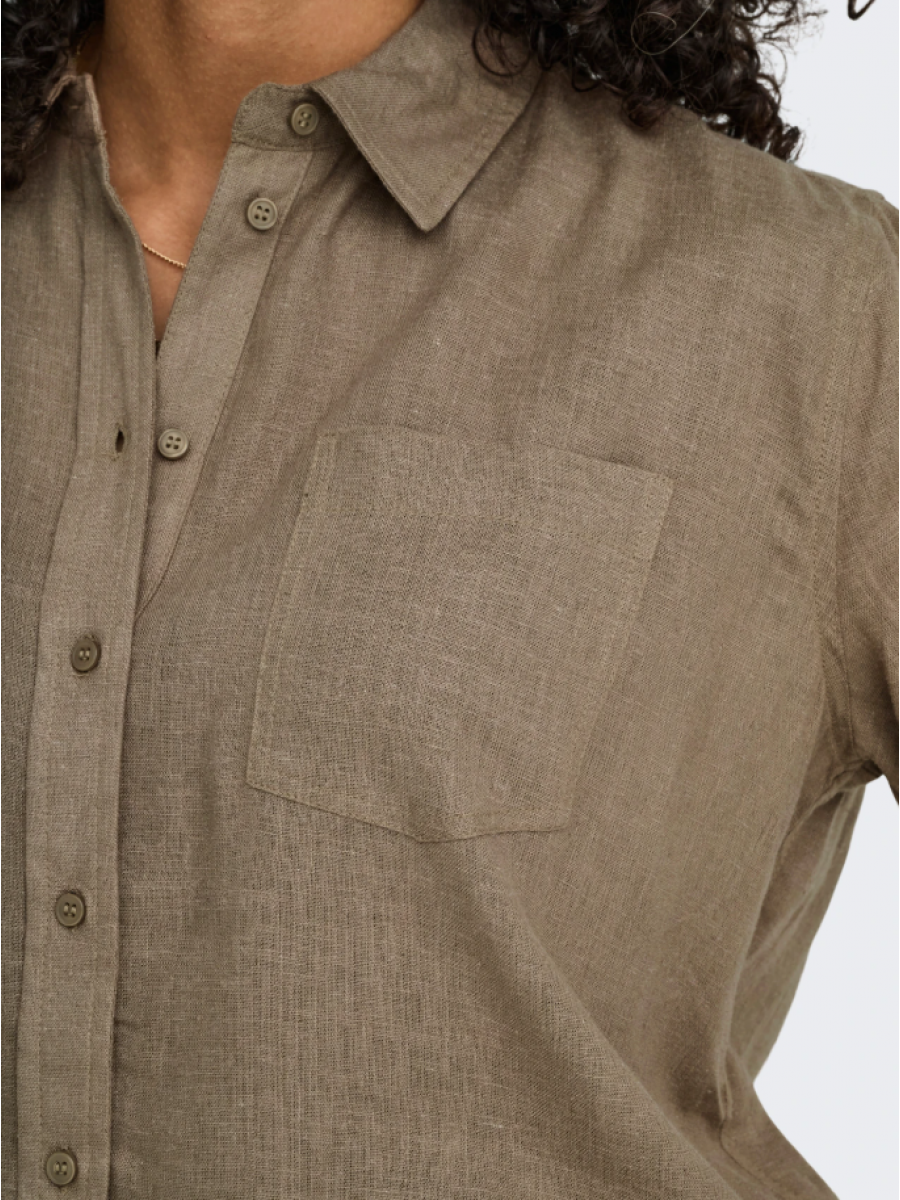 15259585 ONLTOKYO L/S LENEN BLEND SHIRT PNT