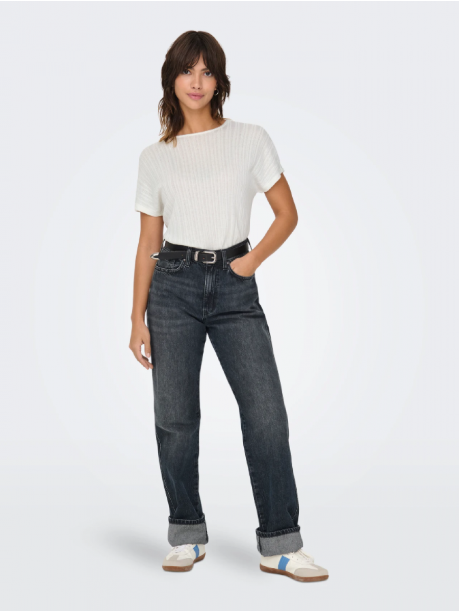 15349079 ONLRINA S/S O-NECK TOP JRS