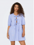 15357796 ONLCLARA TESSA LIFE SS BOW DRESS WVN