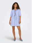 15357796 ONLCLARA TESSA LIFE SS BOW DRESS WVN