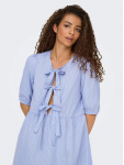 15357796 ONLCLARA TESSA LIFE SS BOW DRESS WVN