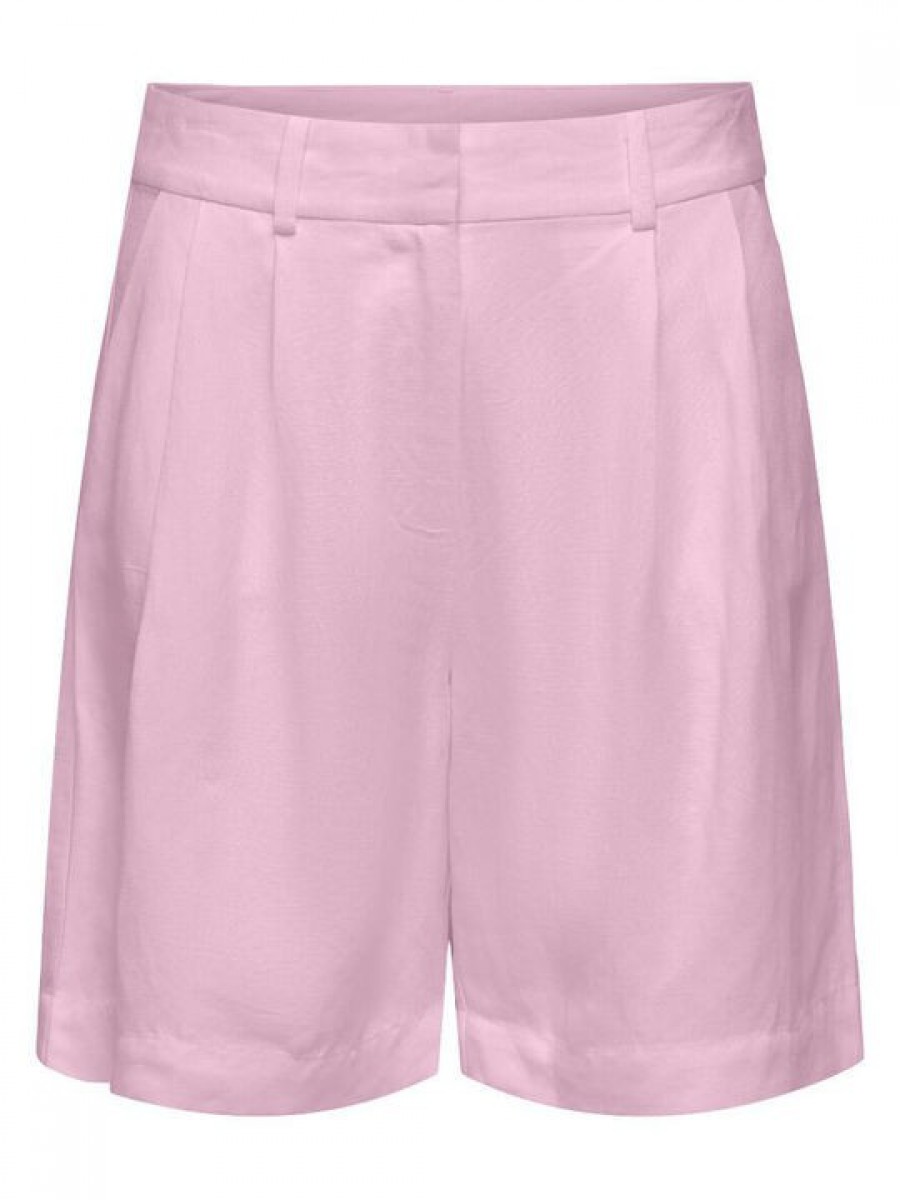 15348130 ONLWINDY LIFE HW LINEN BL SHORTS TLR