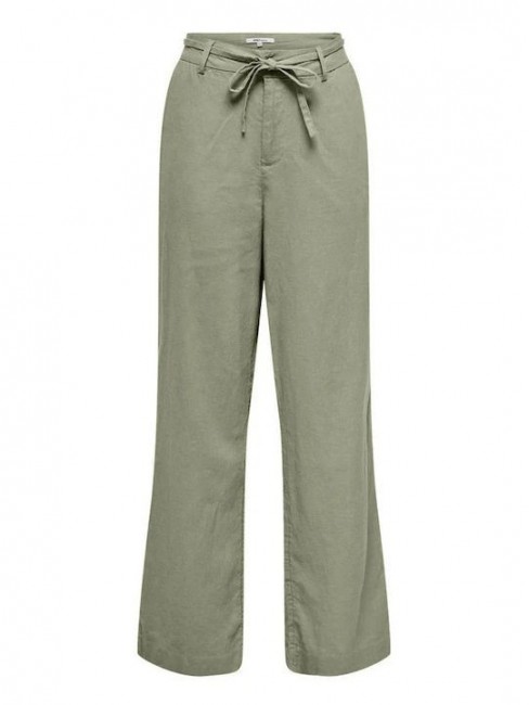 15338710 ONLCARO MW LINEN BL STR BELT PANT CC TLF