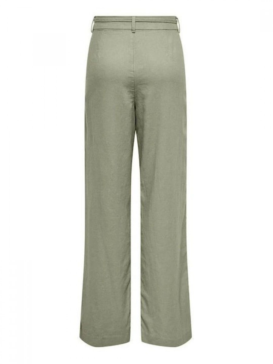 15338710 ONLCARO MW LINEN BL STR BELT PANT CC TLF