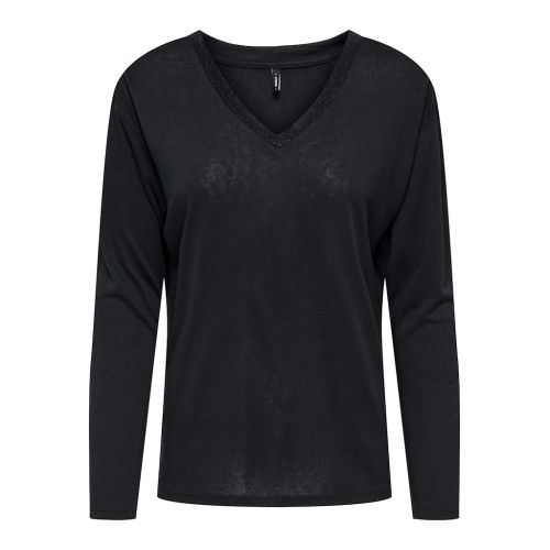 15360156 ONLHENRIETTA L/S V-NECK SHINE TOP JRS