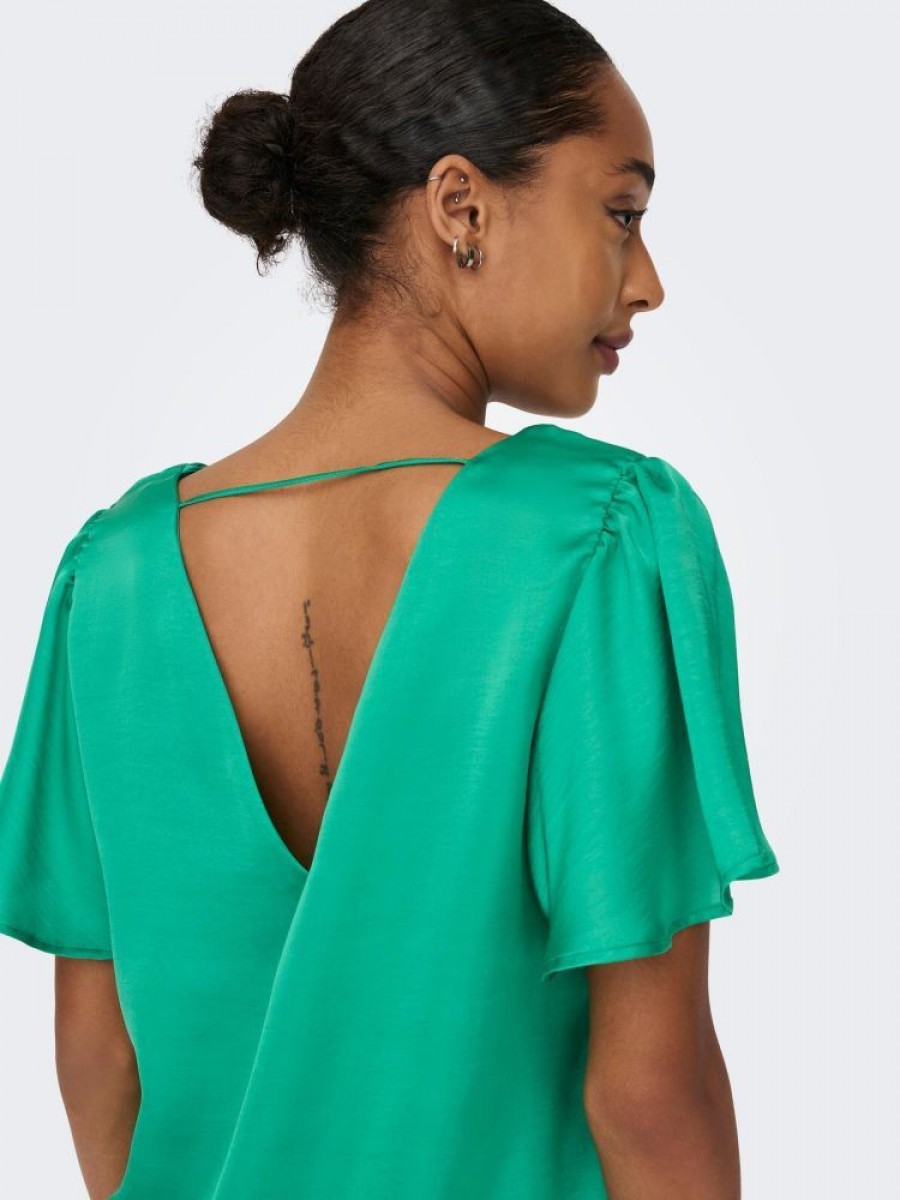 15292688 ONLJANE SS V-NECK TOP WVN