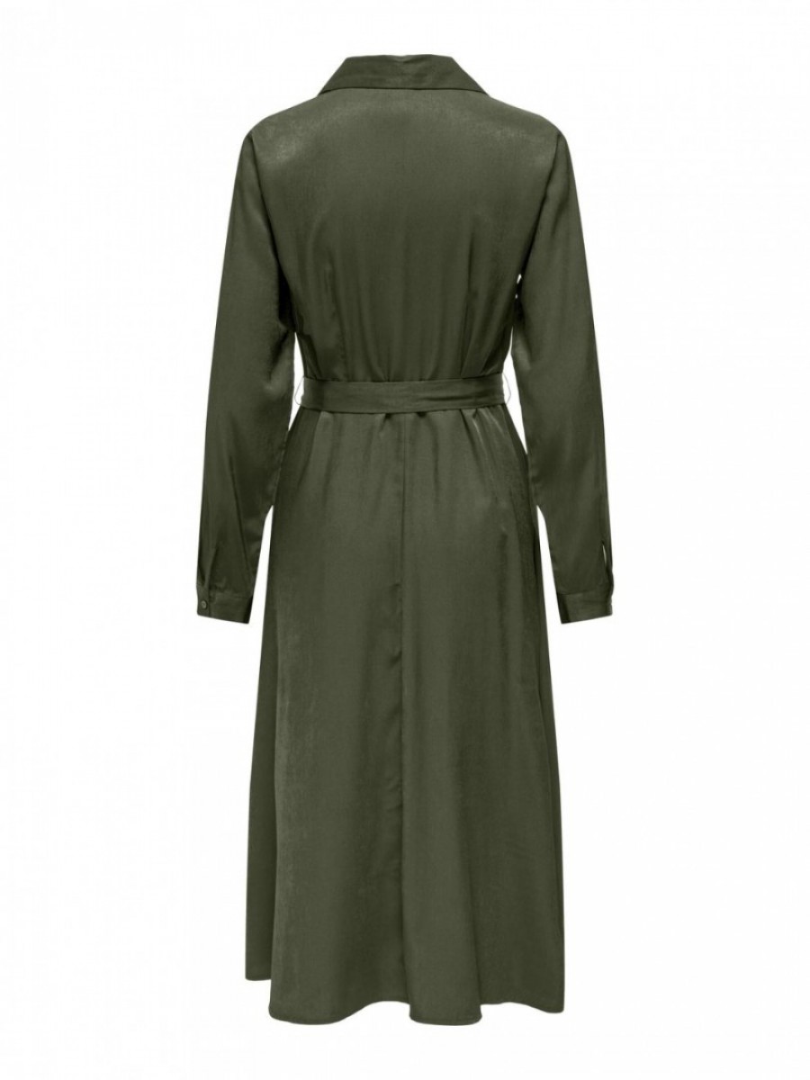 15330231 ONLMELVA LS V-NECK SHIRT DRESS BF WVN