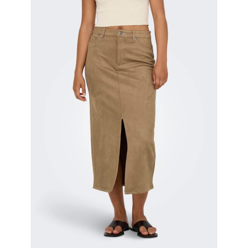 15351259 ONLSTINA MW FAUX SUEDE SKIRT CC PNT