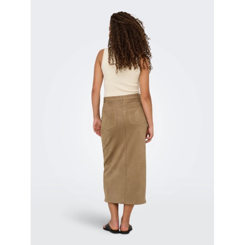 15351259 ONLSTINA MW FAUX SUEDE SKIRT CC PNT