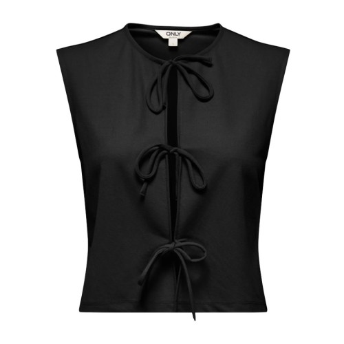 15366877 ONLSAKURA SL SHORT TIE TOP WVN