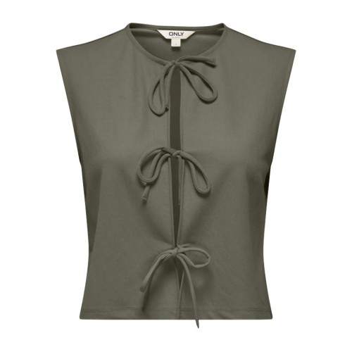 15366877 ONLSAKURA SL SHORT TIE TOP WVN