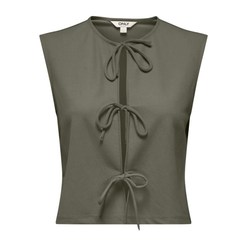15366877 ONLSAKURA SL SHORT TIE TOP WVN