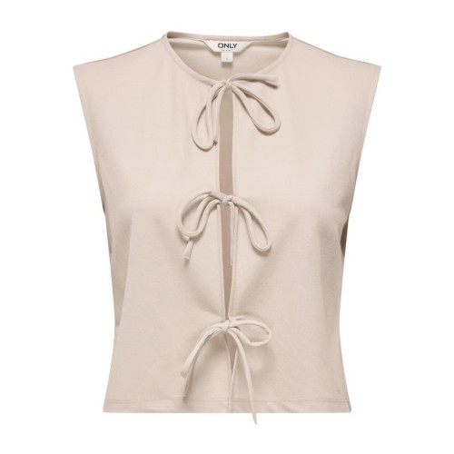 15366877 ONLSAKURA SL SHORT TIE TOP WVN