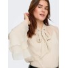 15367241 ONLPENINNA LS FRILL TIE TOP WVN