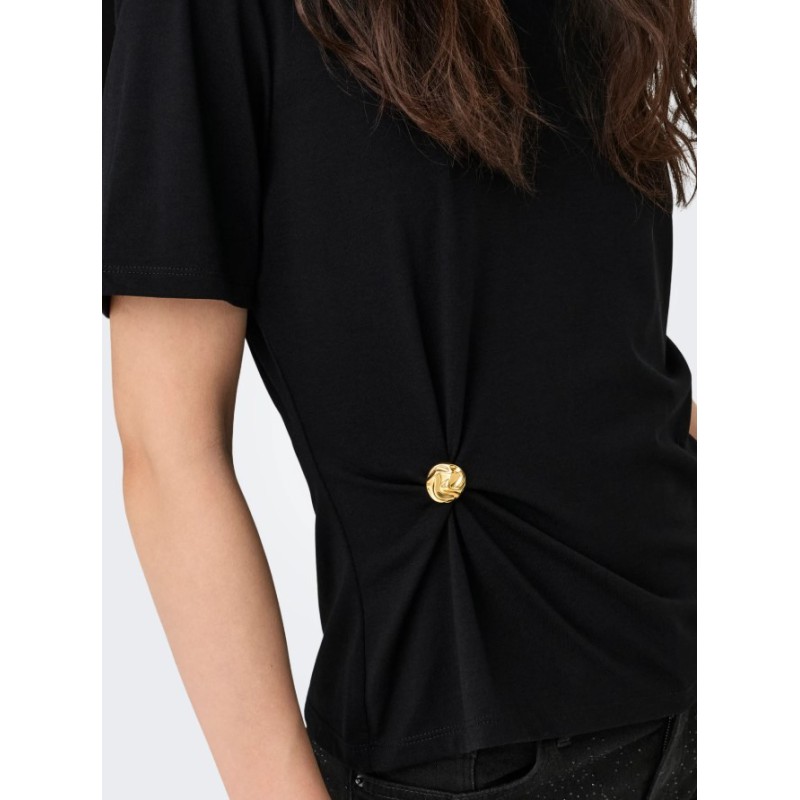15368591 ONLELENA S/S DETAIL T-SHIRT SUB JRS