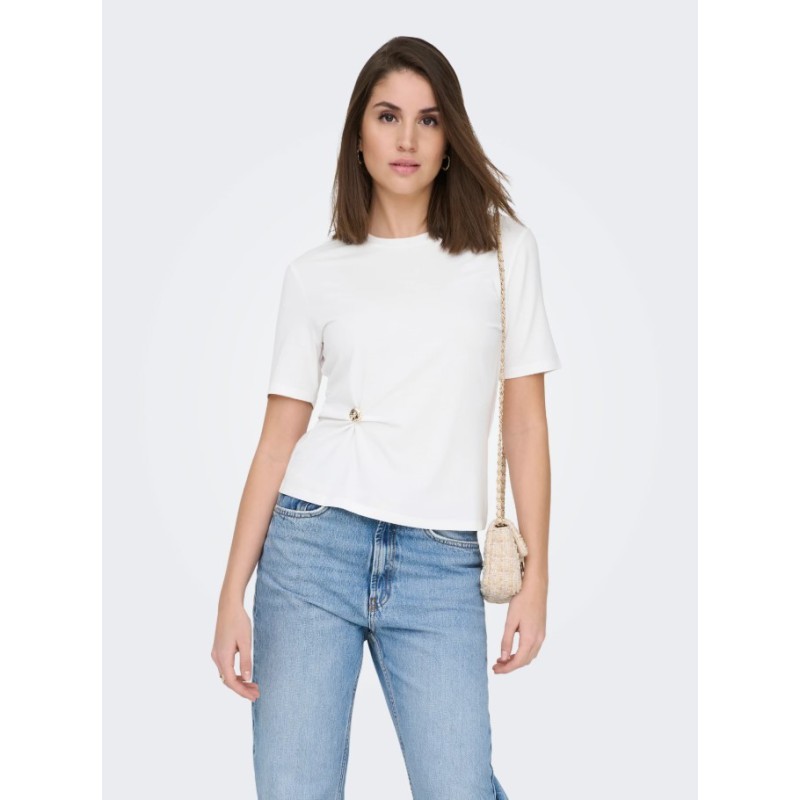 15368591 ONLELENA S/S DETAIL T-SHIRT SUB JRS