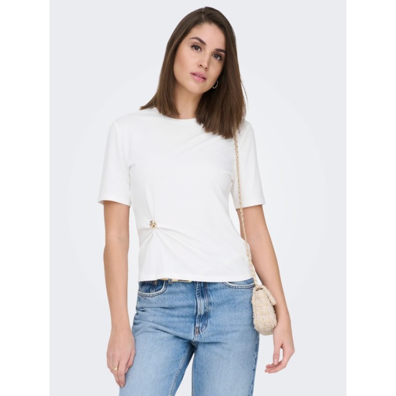 15368591 ONLELENA S/S DETAIL T-SHIRT SUB JRS