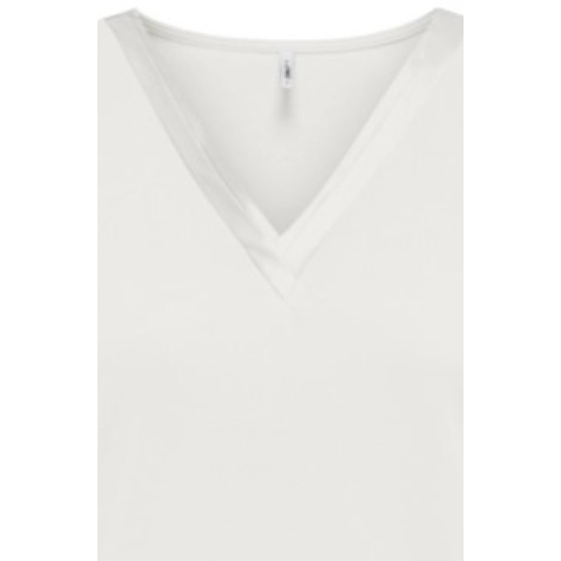 15368626 ONLFREE S/S SPLIT V-NECK TOP JRS