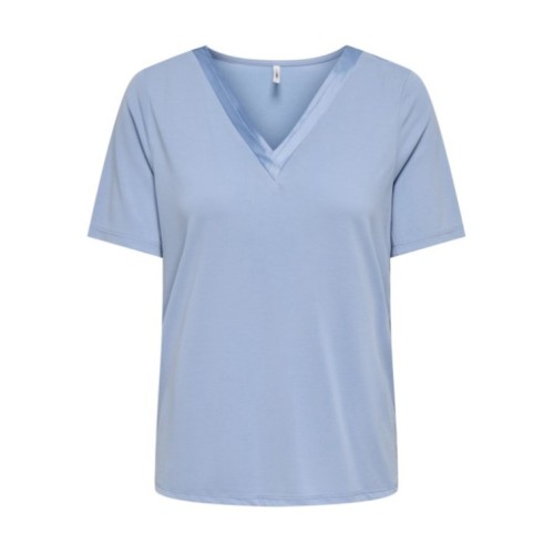 15368626 ONLFREE S/S SPLIT V-NECK TOP JRS