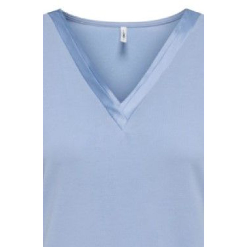 15368626 ONLFREE S/S SPLIT V-NECK TOP JRS