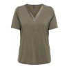 15368626 ONLFREE S/S SPLIT V-NECK TOP JRS
