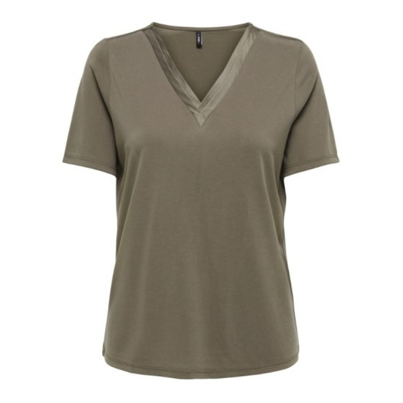 15368626 ONLFREE S/S SPLIT V-NECK TOP JRS