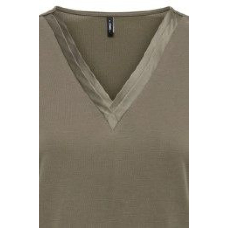 15368626 ONLFREE S/S SPLIT V-NECK TOP JRS