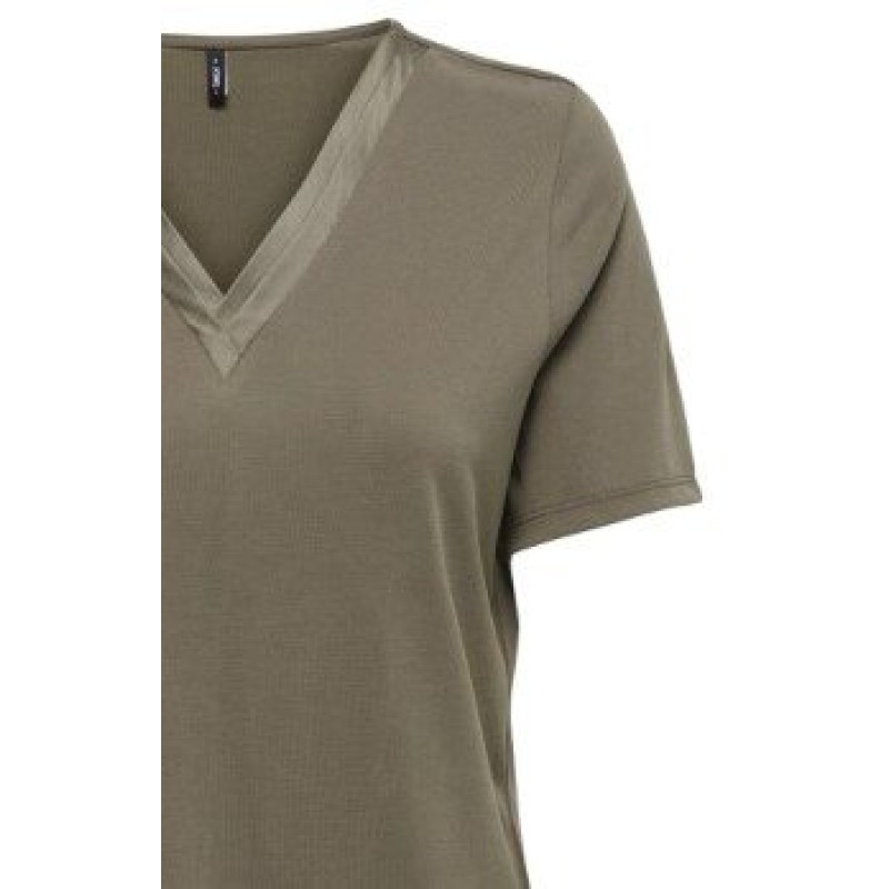 15368626 ONLFREE S/S SPLIT V-NECK TOP JRS