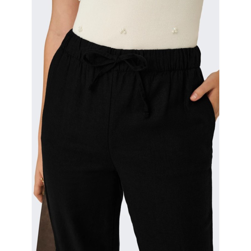 15363676 ONLGOA MW LINEN BL PULL-UP PANT CC PANT