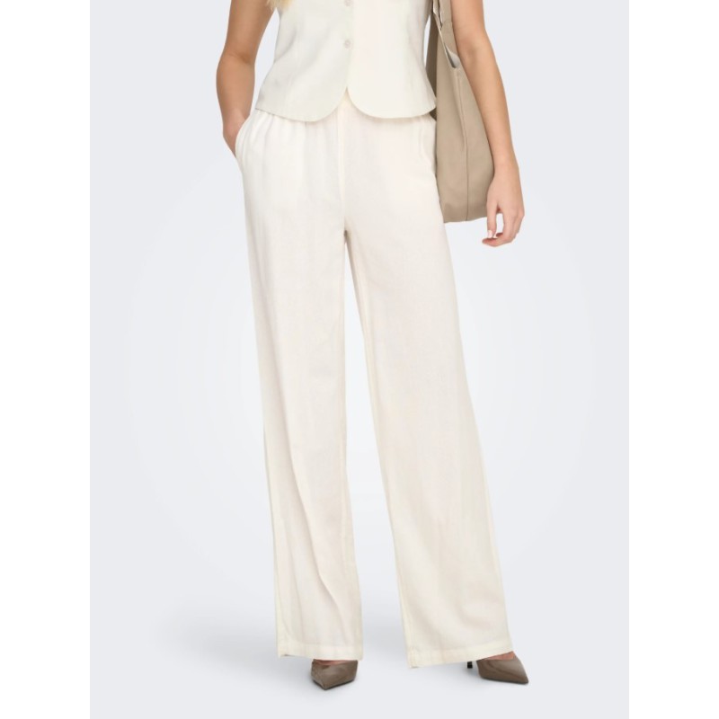 15363676 ONLGOA MW LINEN BL PULL-UP PANT CC PANT