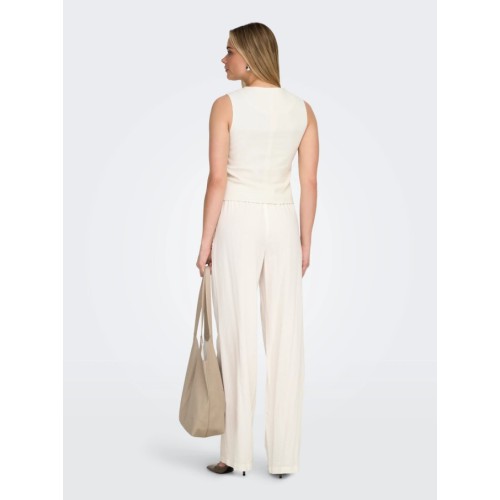 15363676 ONLGOA MW LINEN BL PULL-UP PANT CC PANT