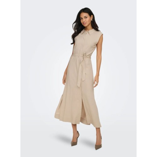 15363697 ONLGOA SL LINEN BL SHIRT DRESS CC PNT
