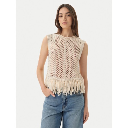 15365146 ONLKIMMIE FRINGE TOP KNT