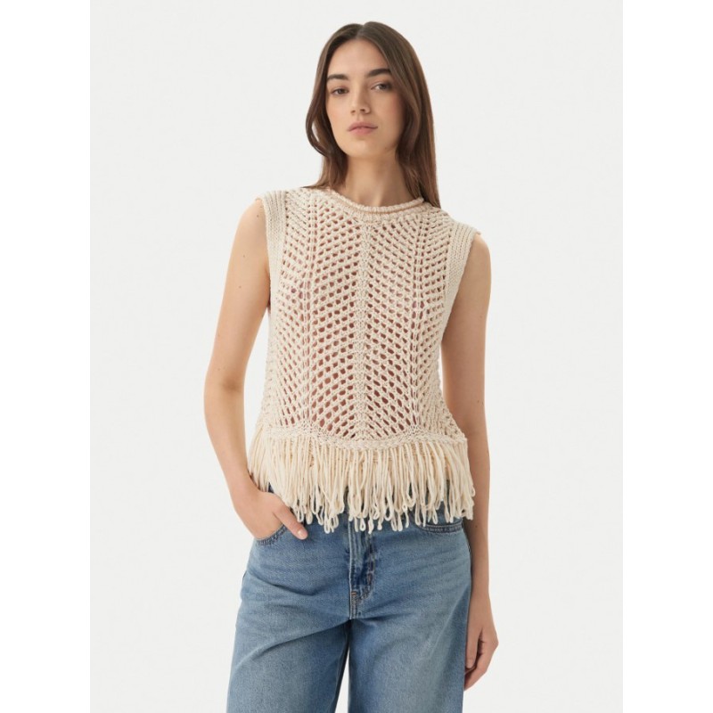 15365146 ONLKIMMIE FRINGE TOP KNT
