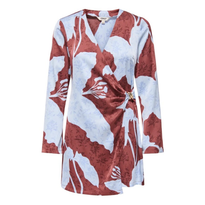 15367358 ONLFREYLIA CHICO LS SHORT WRAP DRESS WV