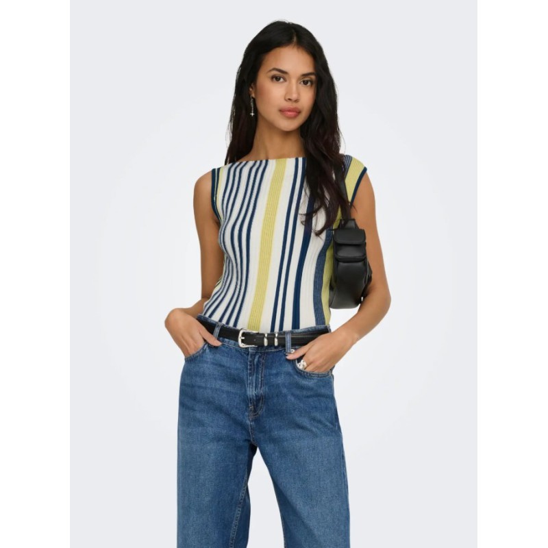 15367392 ONLCORALIE LIFE SL STRI BOATNECK KNT SUB