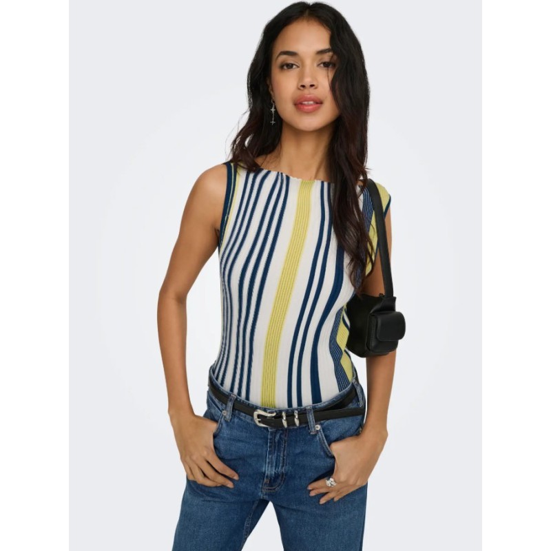 15367392 ONLCORALIE LIFE SL STRI BOATNECK KNT SUB