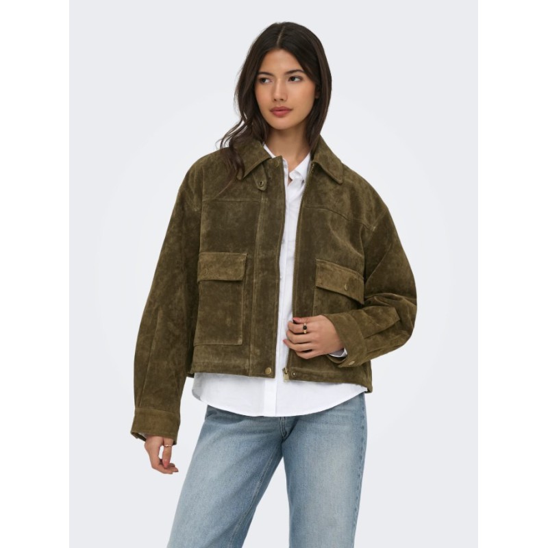 15381229 ONLKAIA REAL SUEDE JACKET OTW