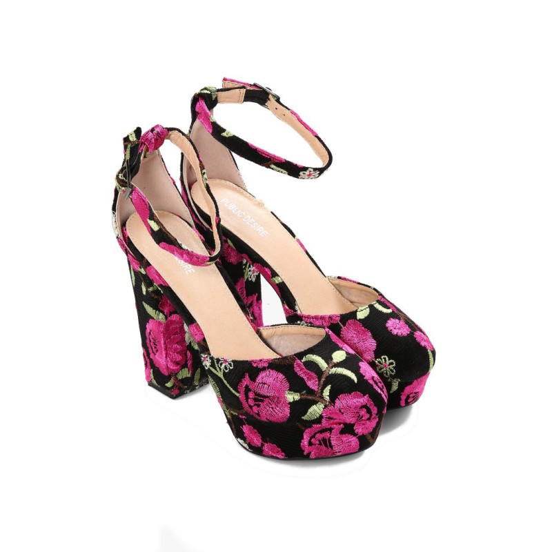 ΓΟΒΑ  Ultra Closed Toe Platform PUBLIC DESIRE ΜΩΒ