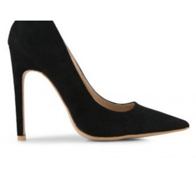 ΓΟΒΑ ΜΑΥΡΟ PUBLIC DESIRE MUSE LACE UP STILETTO COURT HEEL