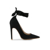 ΓΟΒΑ ΜΑΥΡΟ PUBLIC DESIRE MUSE LACE UP STILETTO COURT HEEL